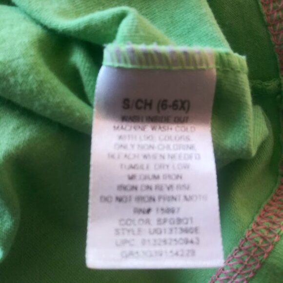 St. Patrick's Day girl's size 6 green and pink top - Picture 12 of 13